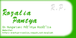 rozalia pantya business card